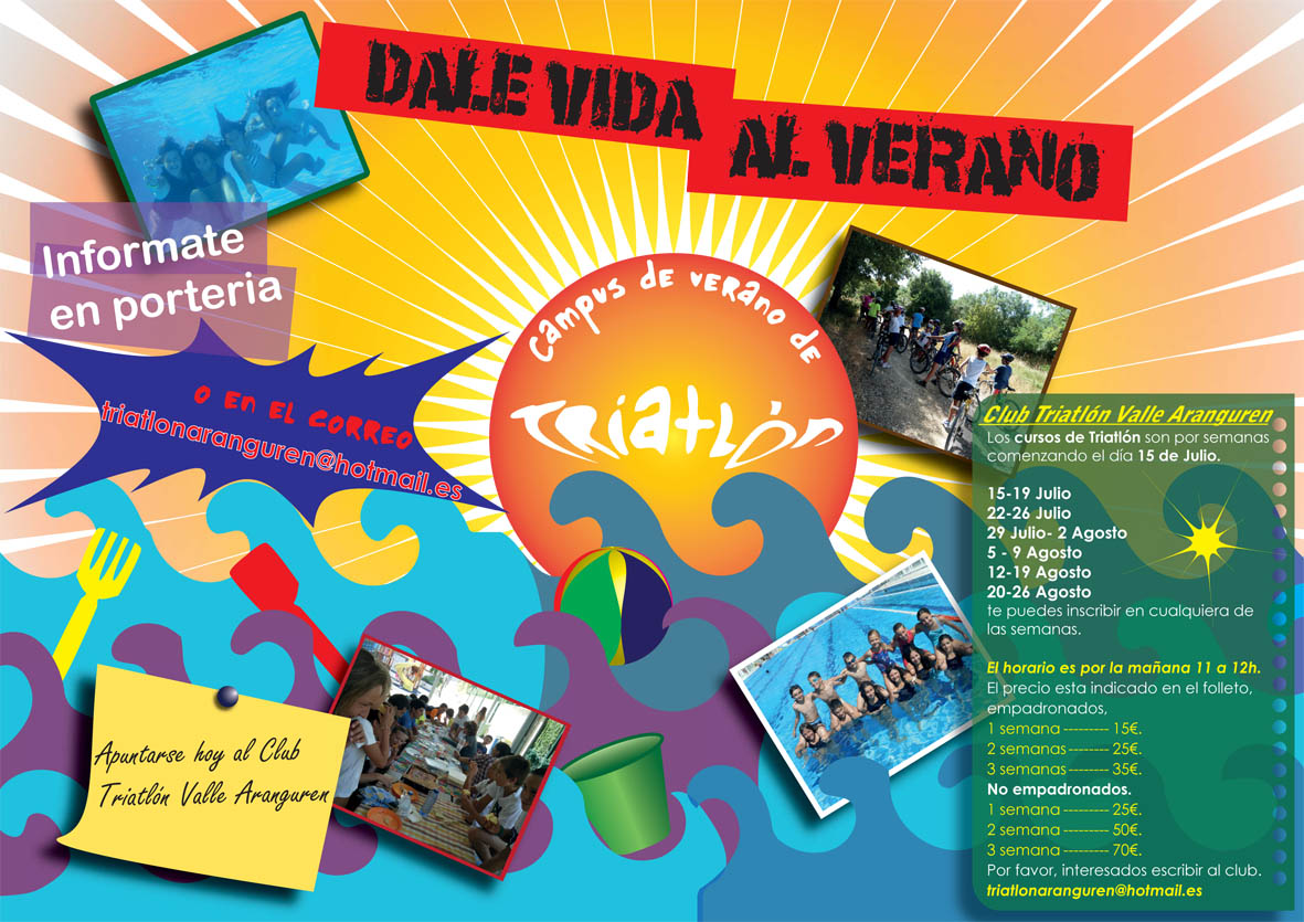 Escuelas de verano de triatl&oacute;n en Villava, Mutilva y Huarte